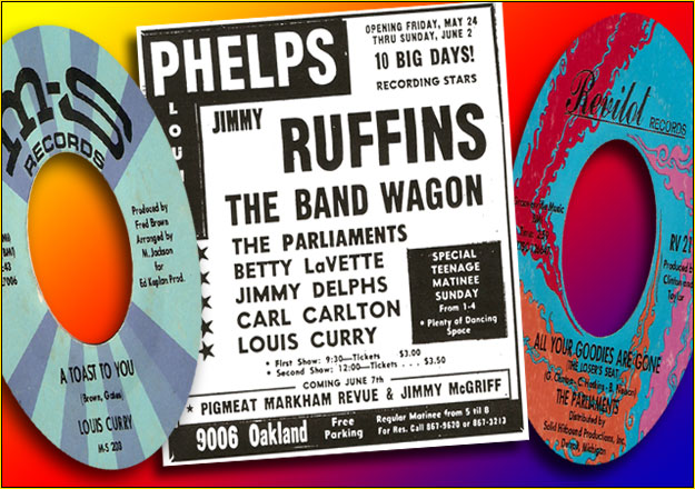 Jimmy Ruffin advert for Phelps Lounge Detroit